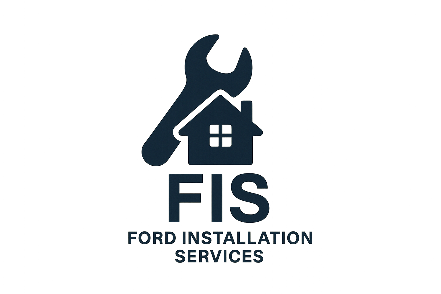 great a basic logo for FIS Ford Installation Services Can you make the text quite small and put an icon on it Do not use Ford cars logo as I cannot use this-1
